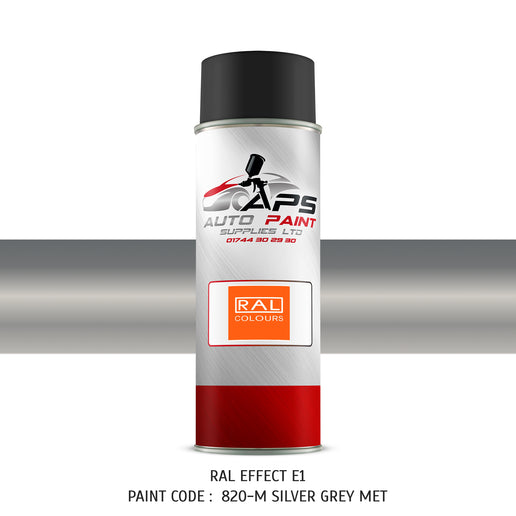 RAL effect paint code 820-M Silver grey metallic
