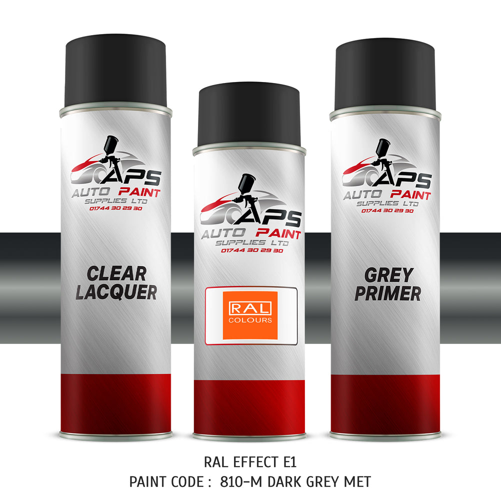RAL effect paint code 810-M Dark grey metallic