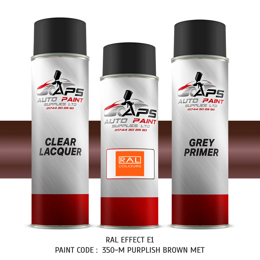 RAL effect paint code 350M Purplish brown metallic