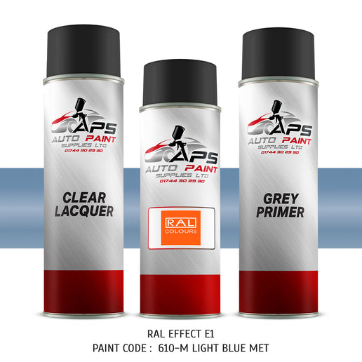 RAL effect paint code 610M Light blue metallic