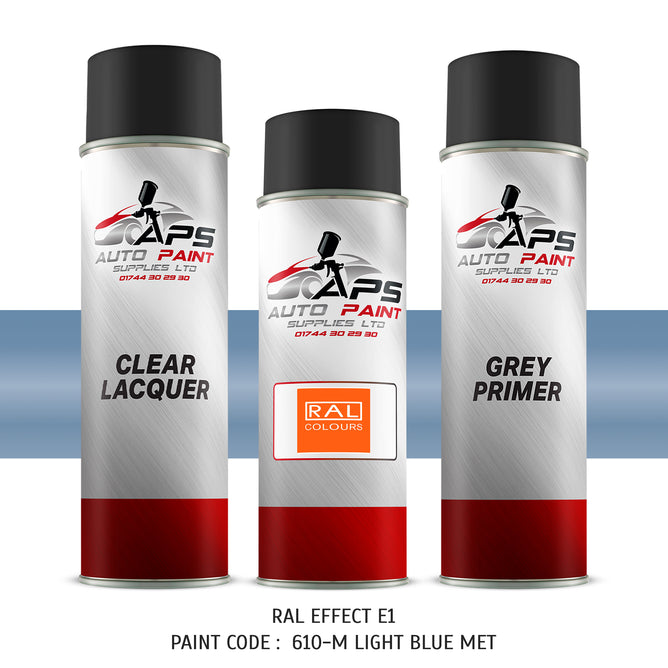RAL effect paint code 610M Light blue metallic