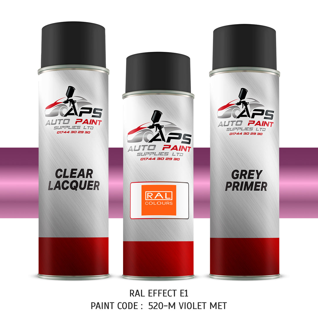 Ral 697 RAL effect paint code 520-M Violet metallic