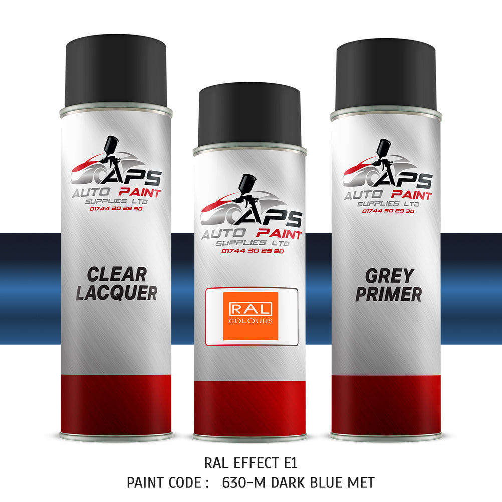 RAL effect paint code 630M Dark blue metallic