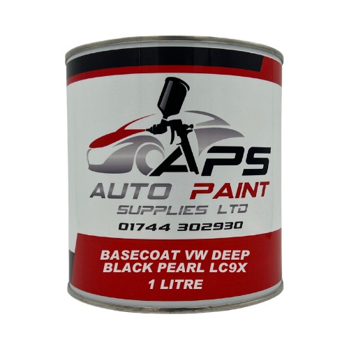 VW Deep Black Pearl Paint code LC9X 1Ltr Basecoat Premix