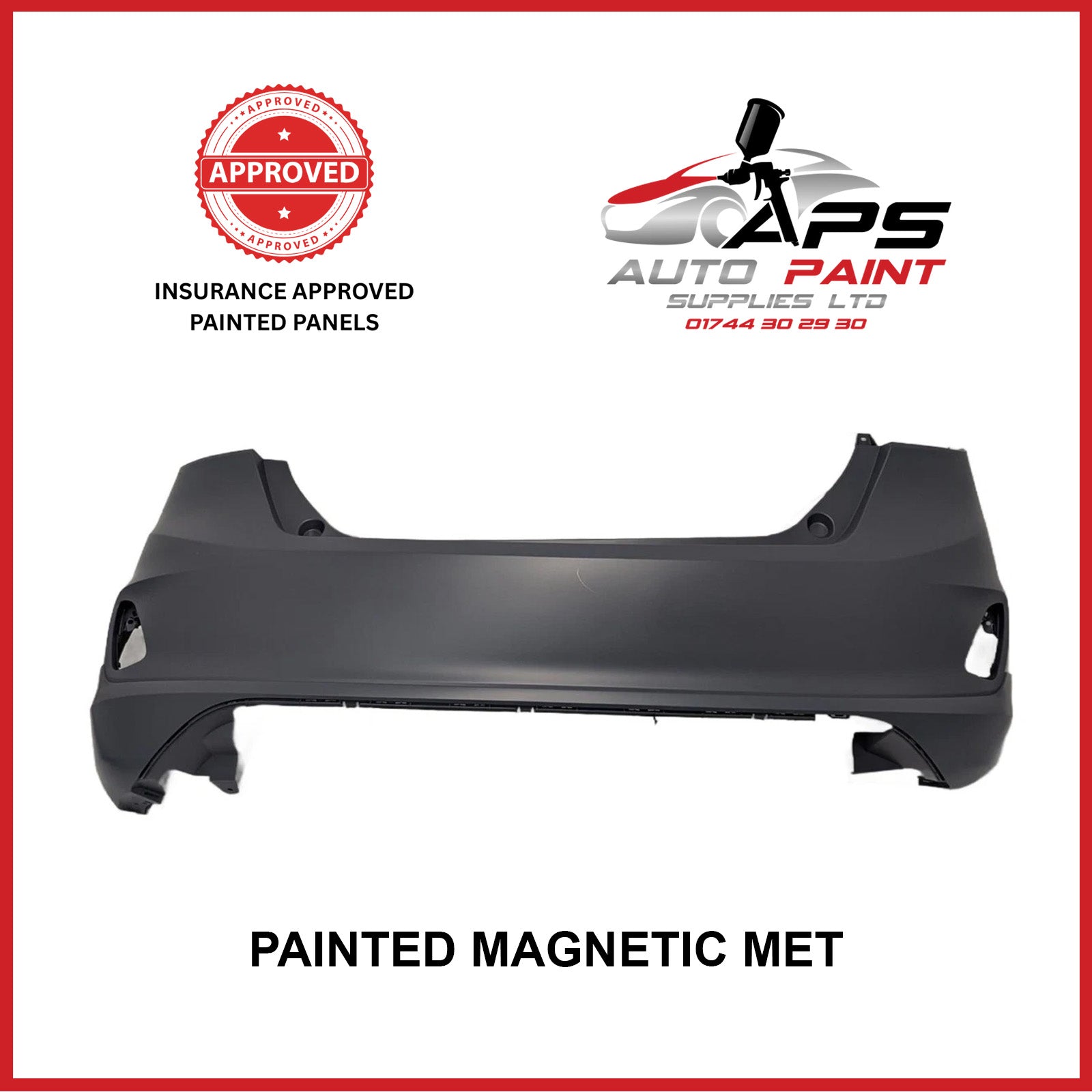 Ford Fiesta 2017-2022 New Rear Bumper ST Line Model (no holes) Painted