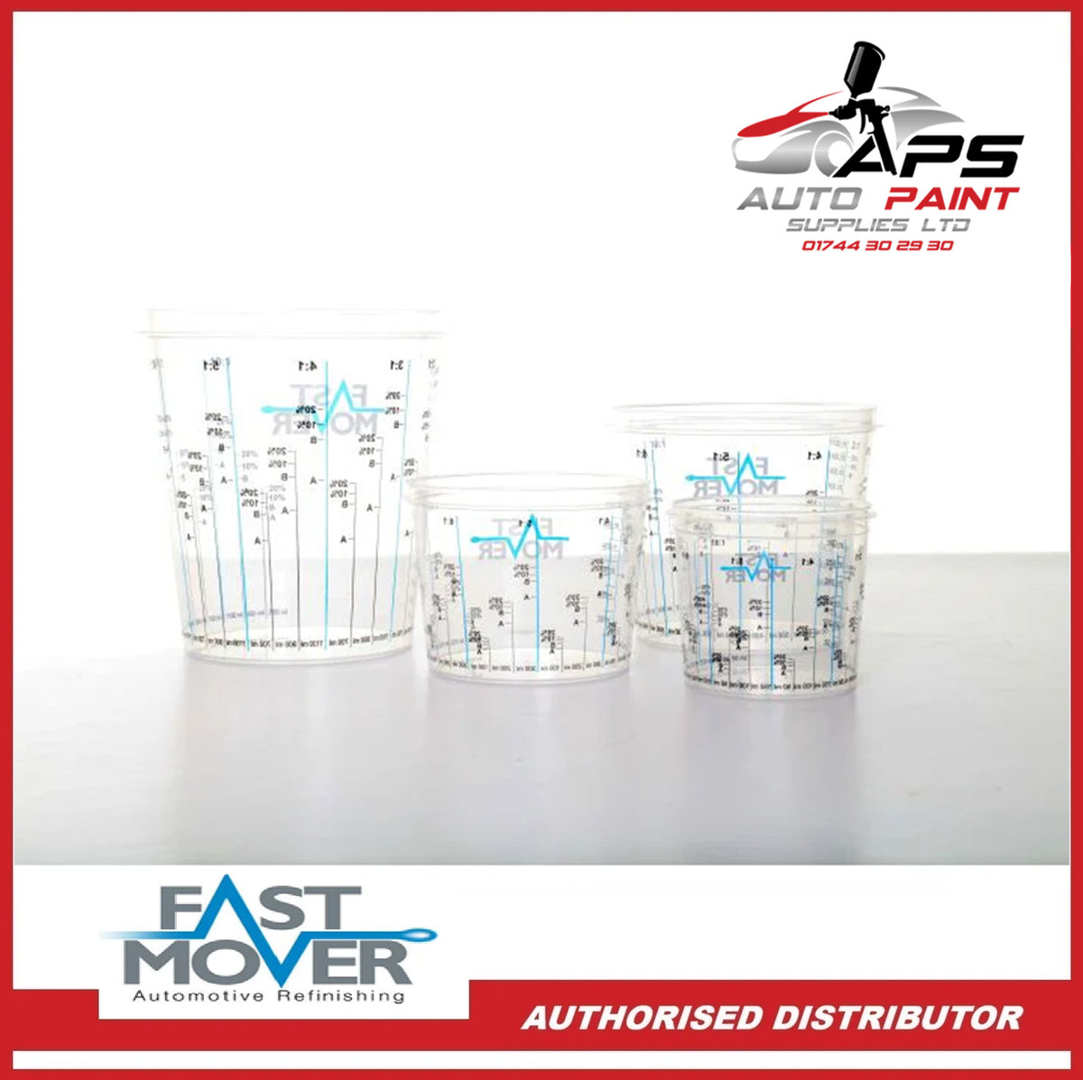 PLASTIC PAINT MEASURING MIXING CUPS, 2300ML, 20PCS
