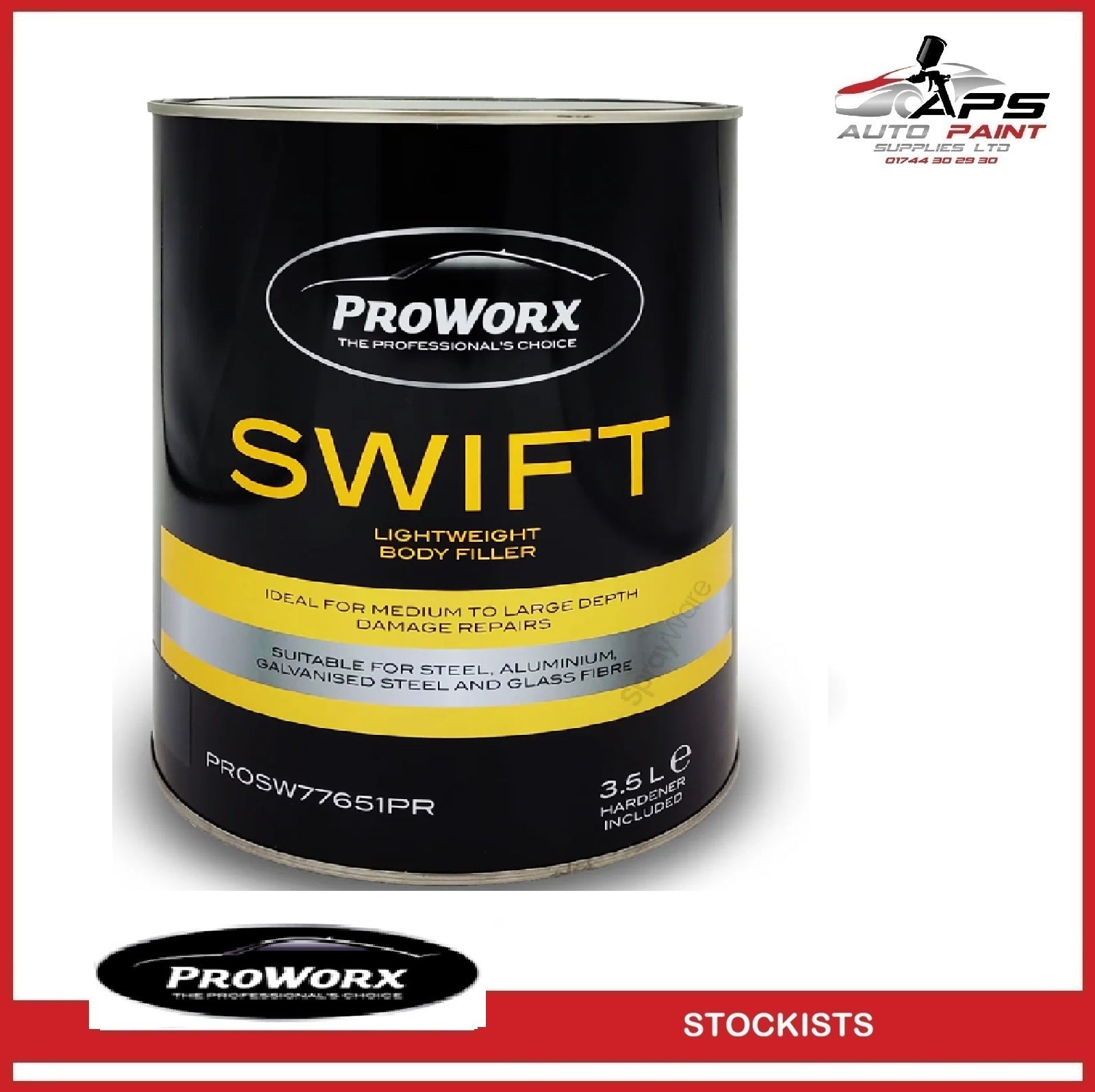 Proworx Swift Body Filler 3.5L