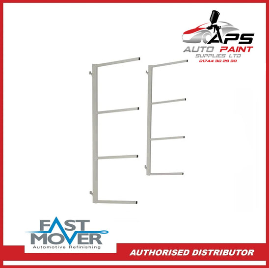 Wall Mounted Bumper Rack Foldaway Holds 4 Bumpers